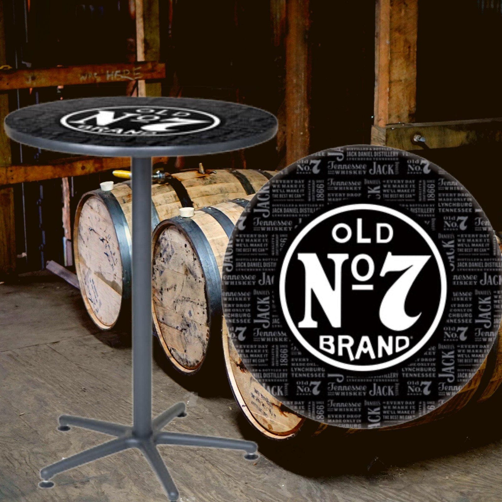 Jack Daniel’s Cafe Pub Table - The Whiskey Cave