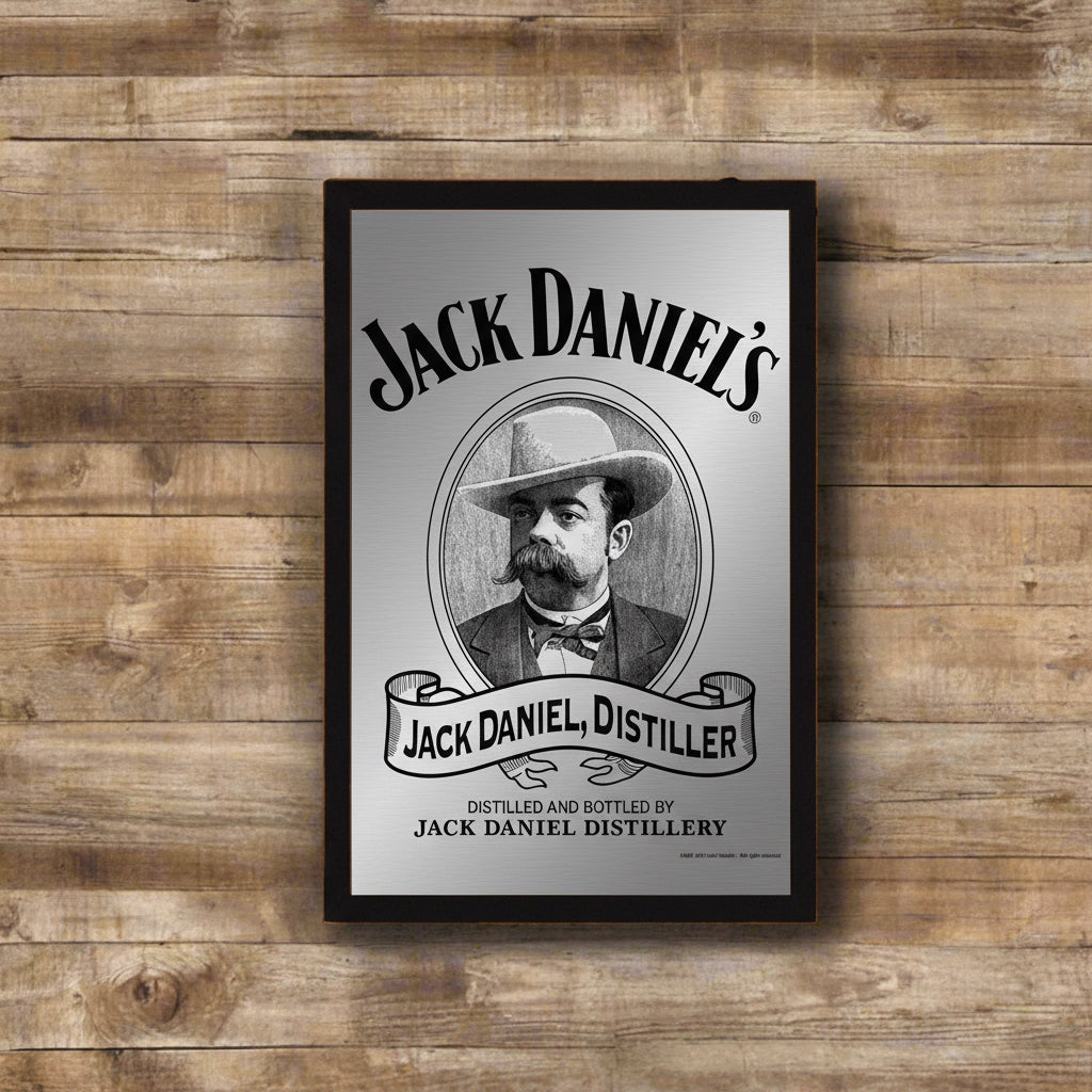 Jack Daniel’s Cameo Portrait Framed Mirror - The Whiskey Cave