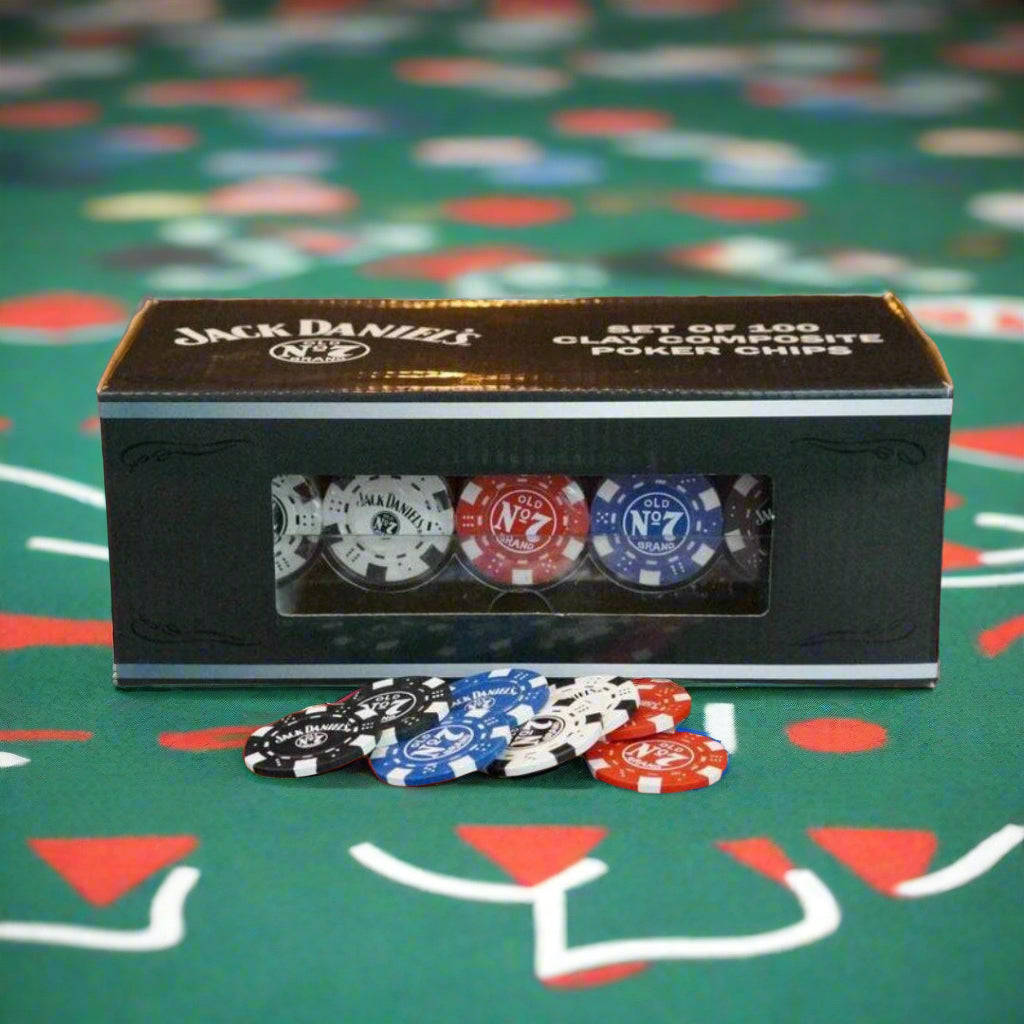 Jack Daniel’s Clay Poker Chips Set - The Whiskey Cave