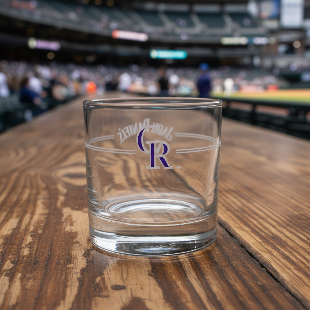 Jack Daniel’s Colorado Rockies MLB Glass - The Whiskey Cave