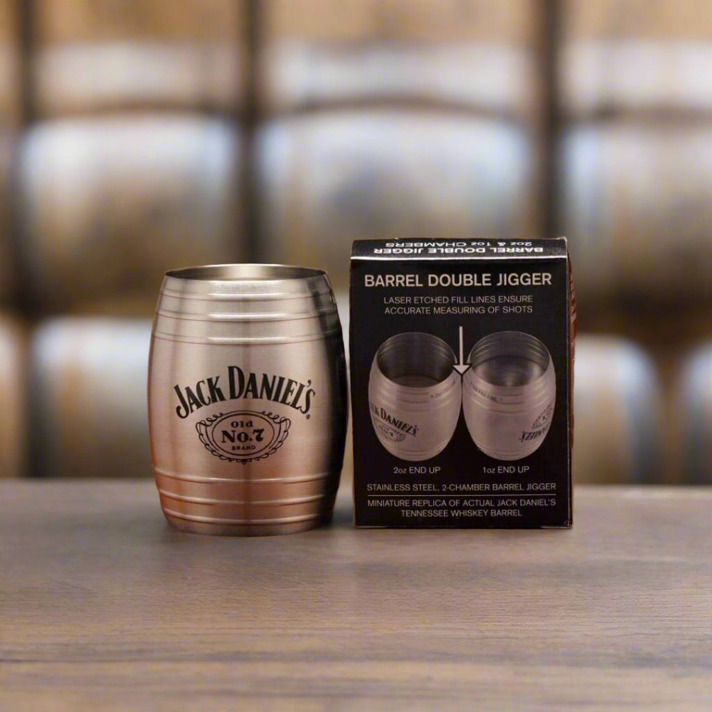 Jack Daniel’s Double Chamber Stainless Barrel Shot Glass - The Whiskey Cave