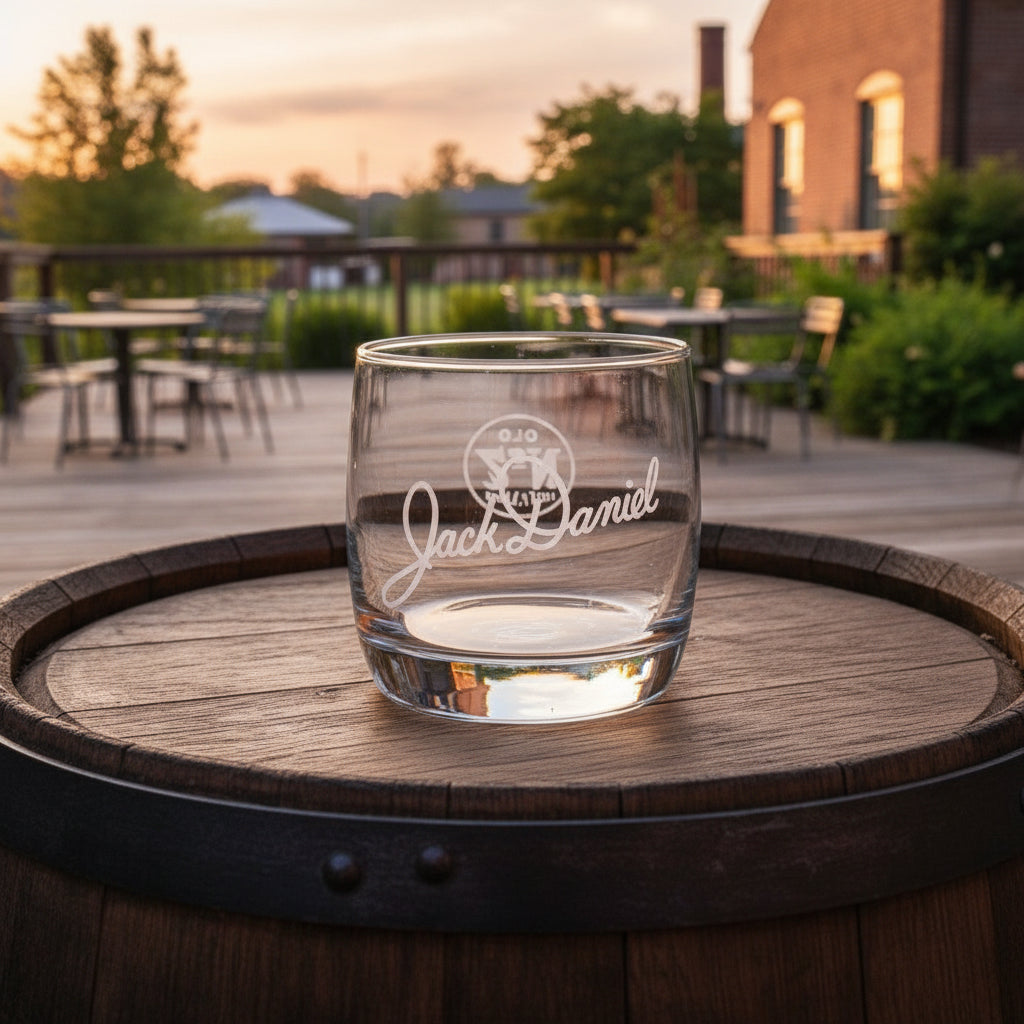 Jack Daniel's Double Logo Glass - The Whiskey Cave