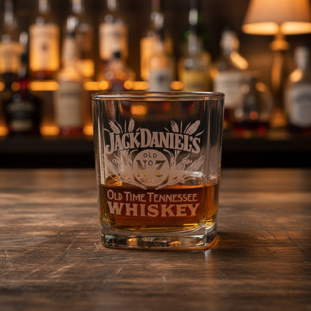 Jack Daniel’s Fenton Etched Glass - The Whiskey Cave
