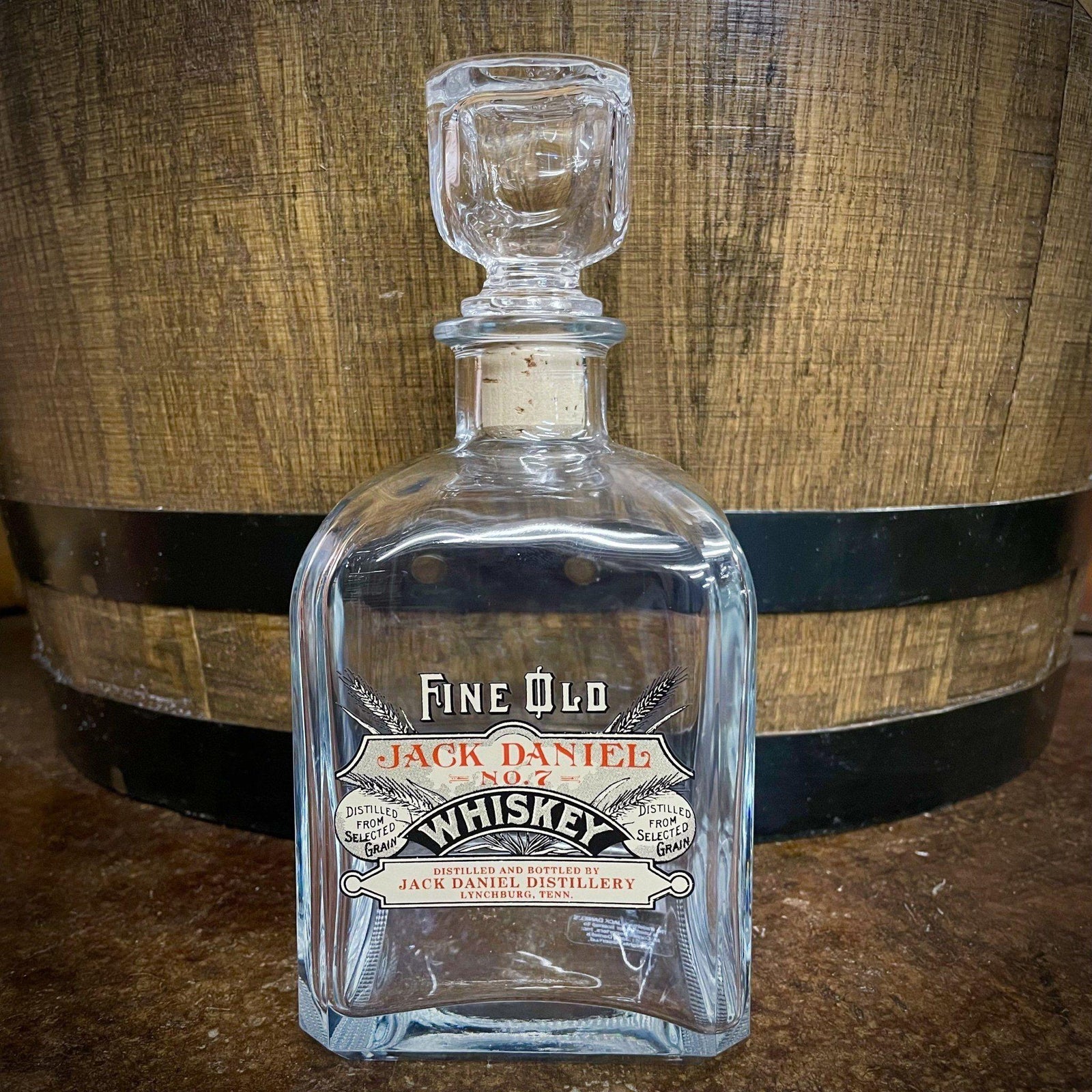 Jack Daniels Fine Old Whiskey Decanter - The Whiskey Cave