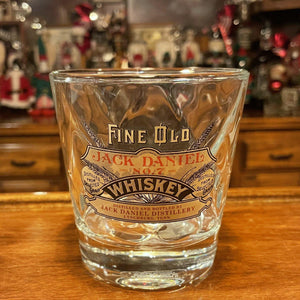Jack Daniels Fine Old Whiskey Faceted Rocks Glass - The Whiskey Cave