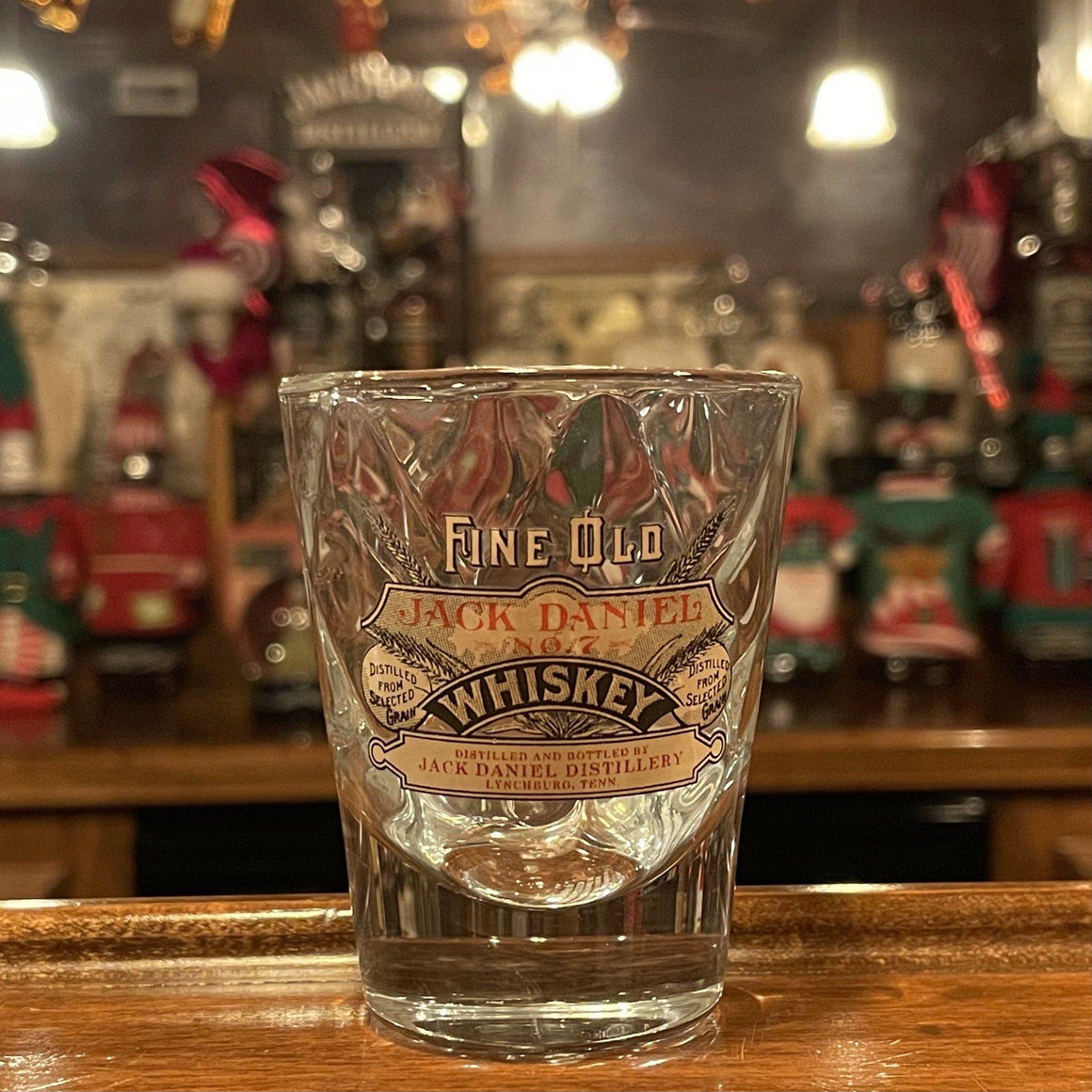 Jack Daniels Fine Old Whiskey Faceted Shot Glass - The Whiskey Cave