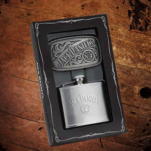 Jack Daniel’s Flask and Buckle Boxed Set - The Whiskey Cave