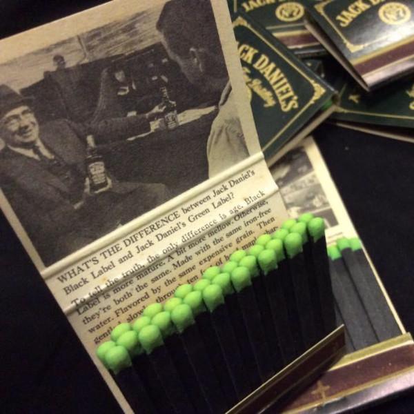 Jack Daniel’s Green Label 70’s Matchbook Motlow - The Whiskey Cave