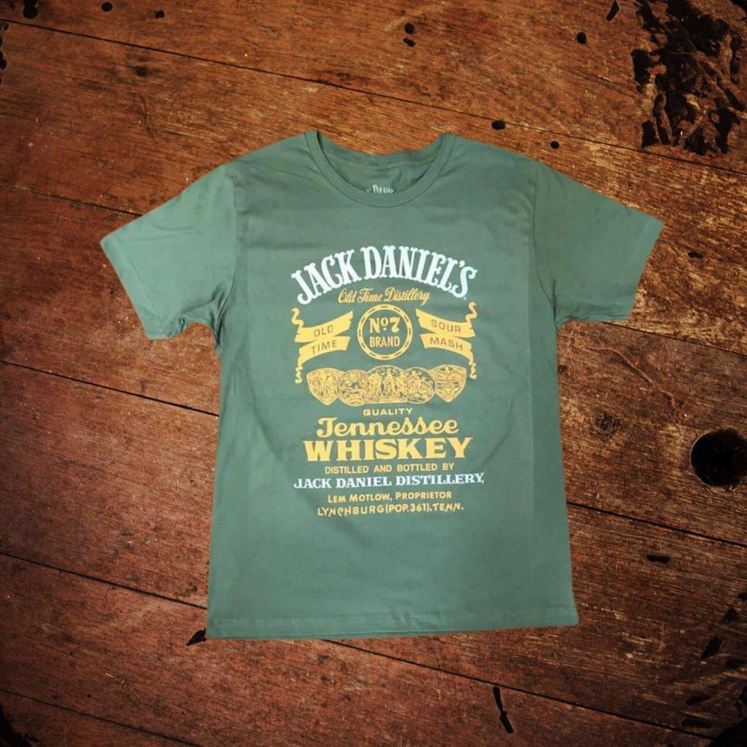 Jack Daniel’s Green Vintage Label T-shirt - The Whiskey Cave