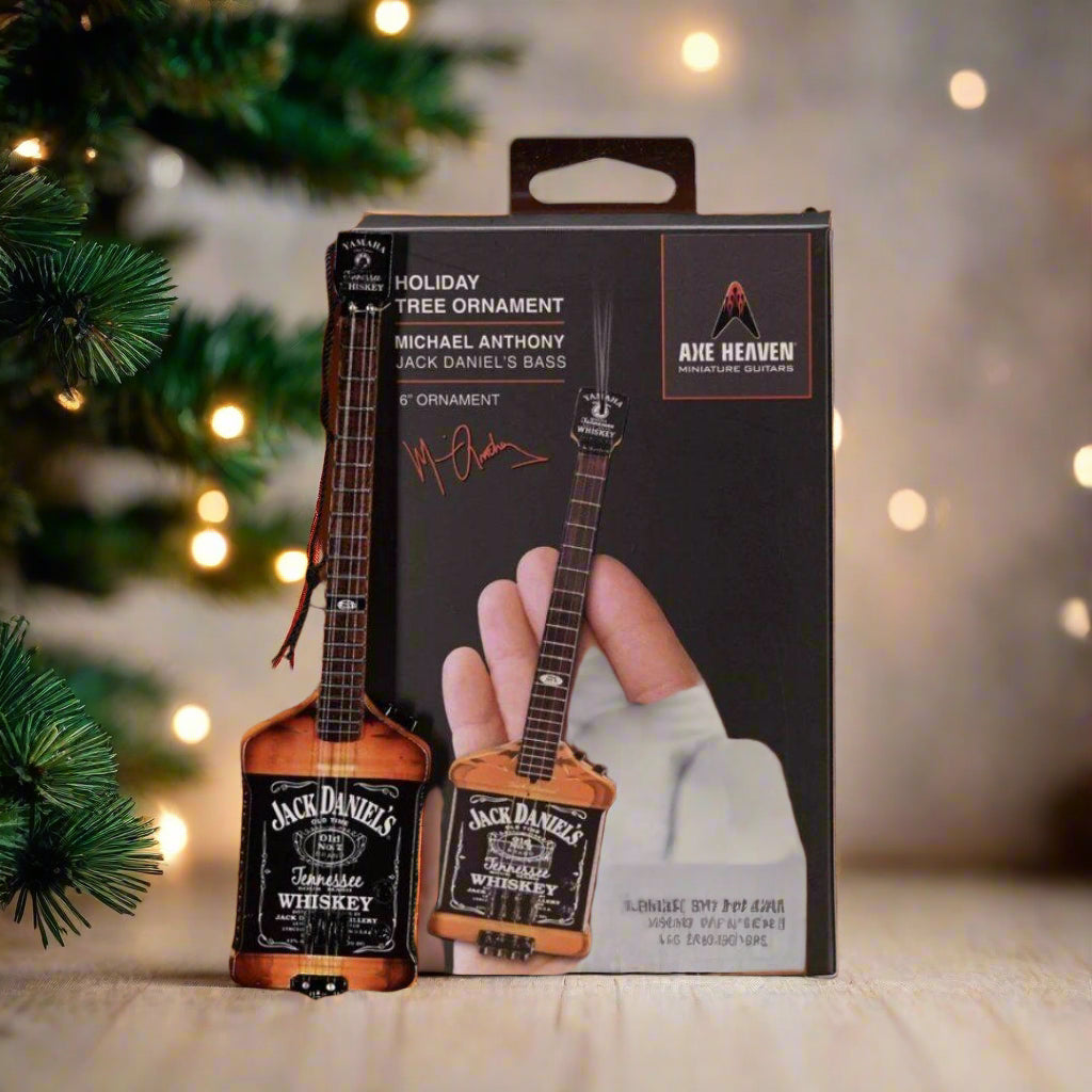 Jack Daniel’s Guitar Ornament Handcrafted from Solid Wood by AXE HEAVEN - The Whiskey Cave