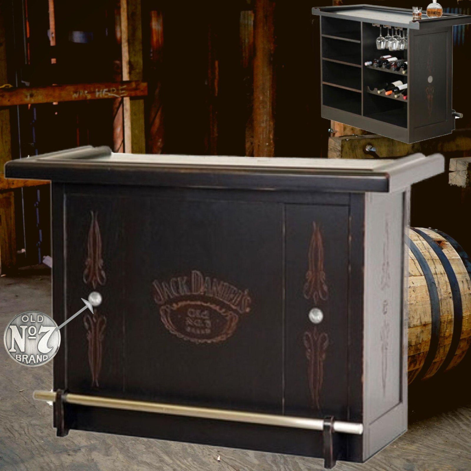 Jack Daniel’s Hardwood Bar - The Whiskey Cave