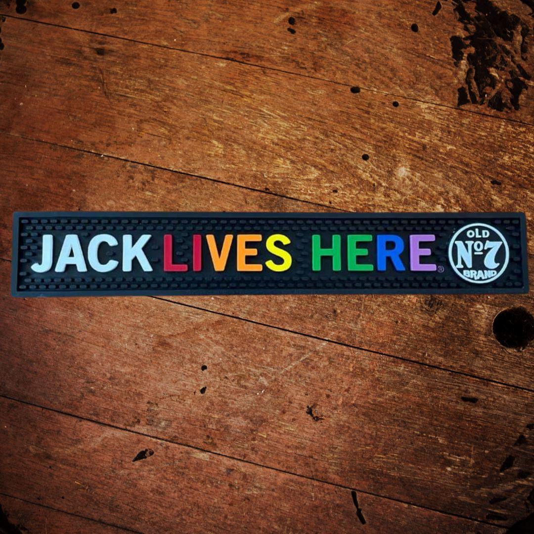 Jack Daniel’s Jack Lives Here Bar Mat - The Whiskey Cave