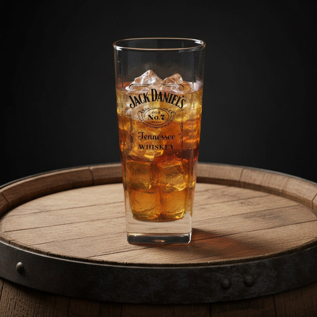 Jack Daniel’s Label Logo Glass - The Whiskey Cave