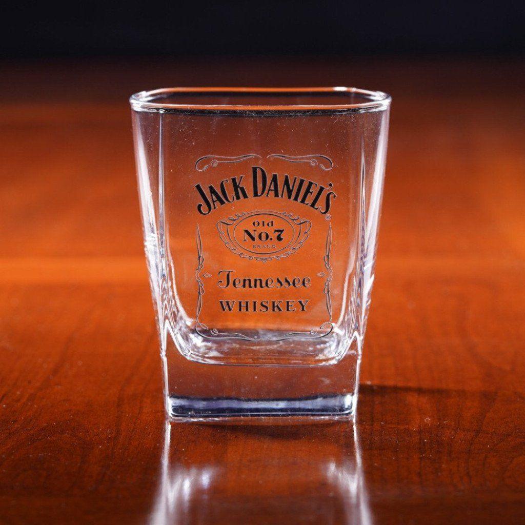 Jack Daniel’s Label Logo Rocks Glass - The Whiskey Cave