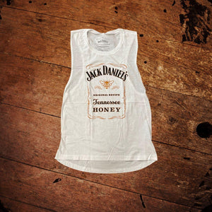 Jack Daniel’s Ladies Tennessee Honey White Tank - The Whiskey Cave