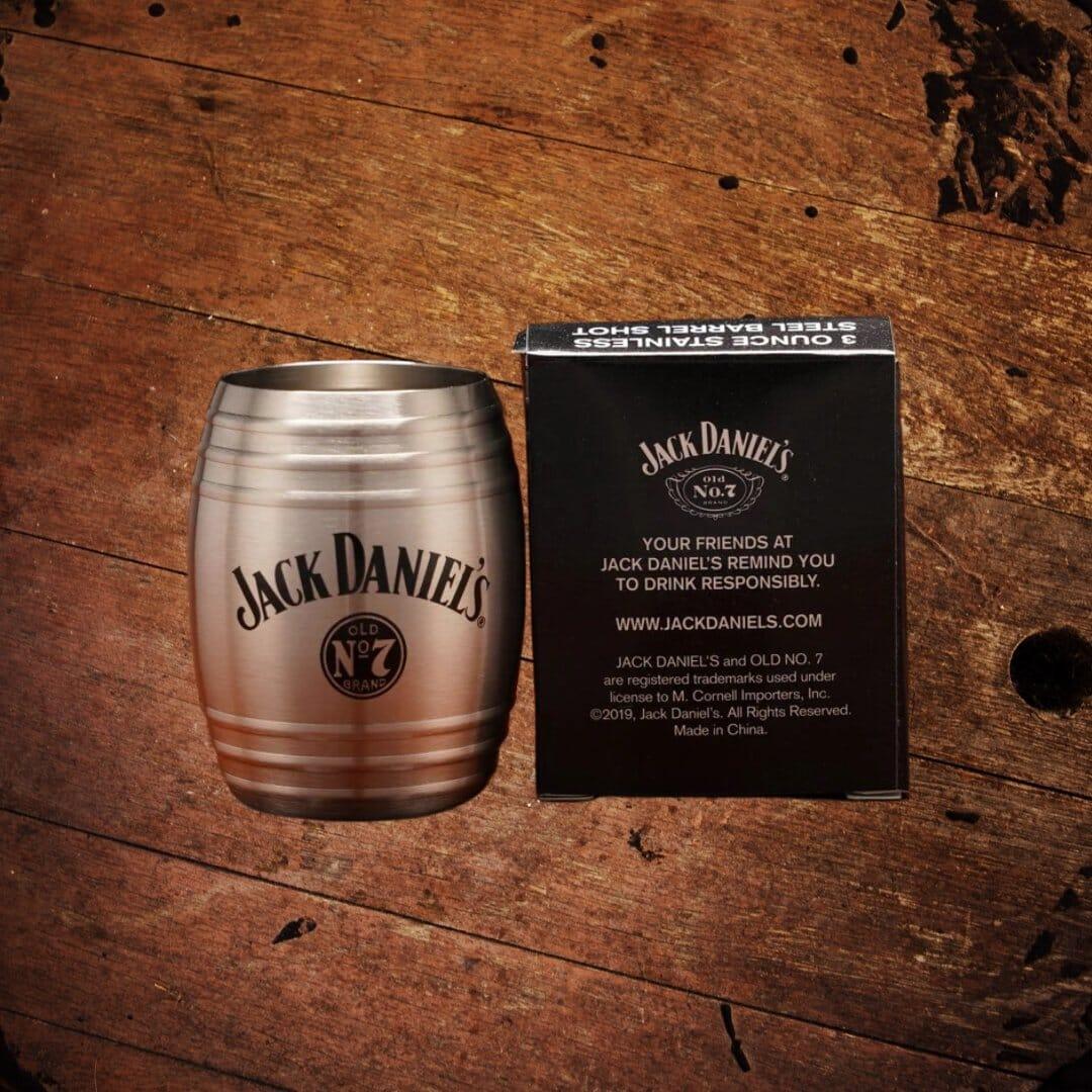 Jack Daniel’s Large Stainless Barrel Shot Glass Old No. 7 - The Whiskey Cave