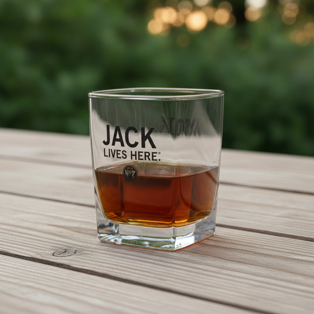 Jack Daniel’s Lives Here Rocks Glass - The Whiskey Cave
