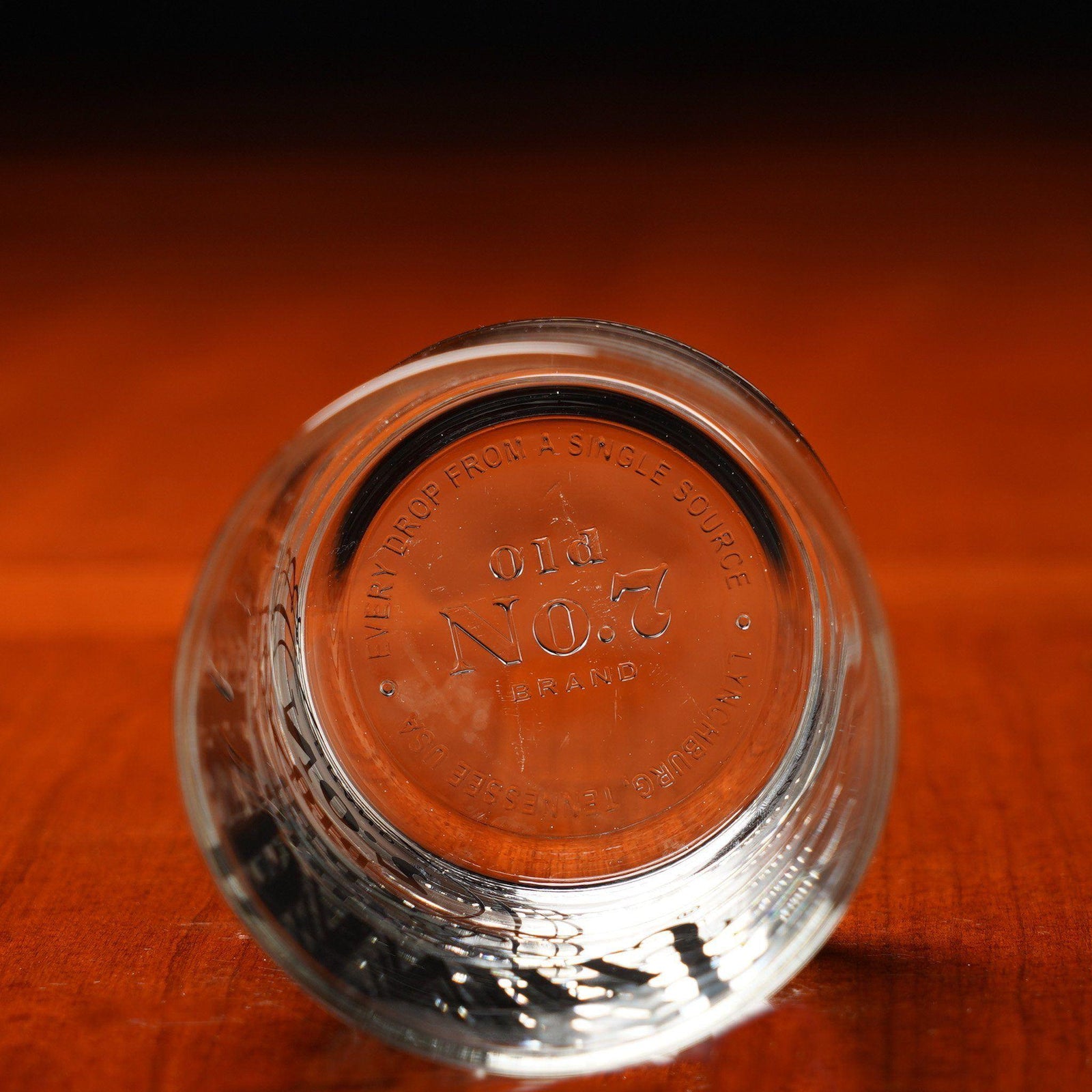 Jack Daniel’s Logo Rocks Glass with Embossed Bottom - The Whiskey Cave