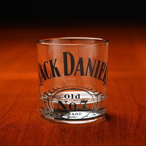 Jack Daniel’s Logo Rocks Glass with Embossed Bottom - The Whiskey Cave