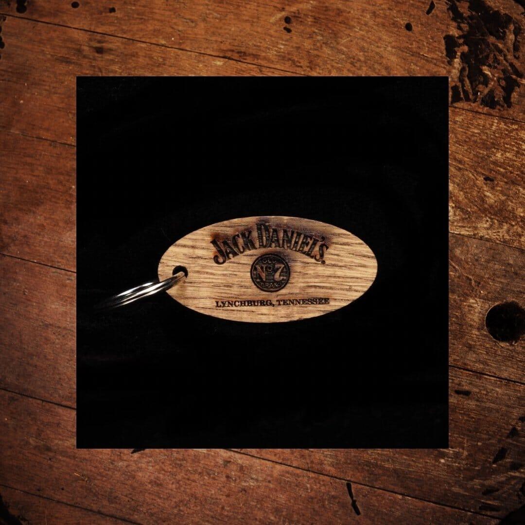 Jack Daniel’s Lynchburg Old No 7 Wood Key Ring - The Whiskey Cave