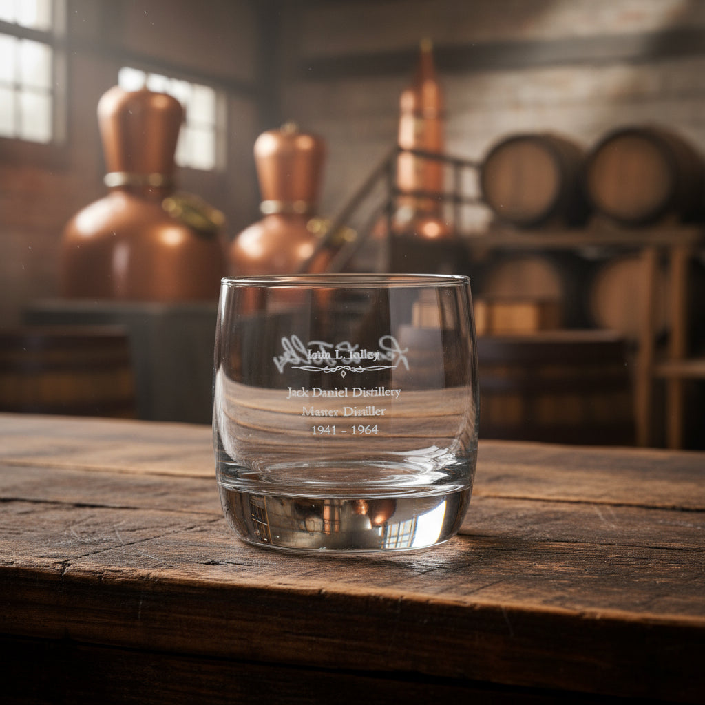 Jack Daniel's Master Distiller Glass Lem Tolley - The Whiskey Cave