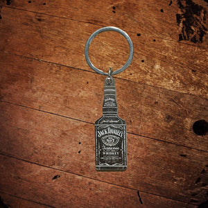 Jack Daniel's Metal Bottle Key Ring - The Whiskey Cave