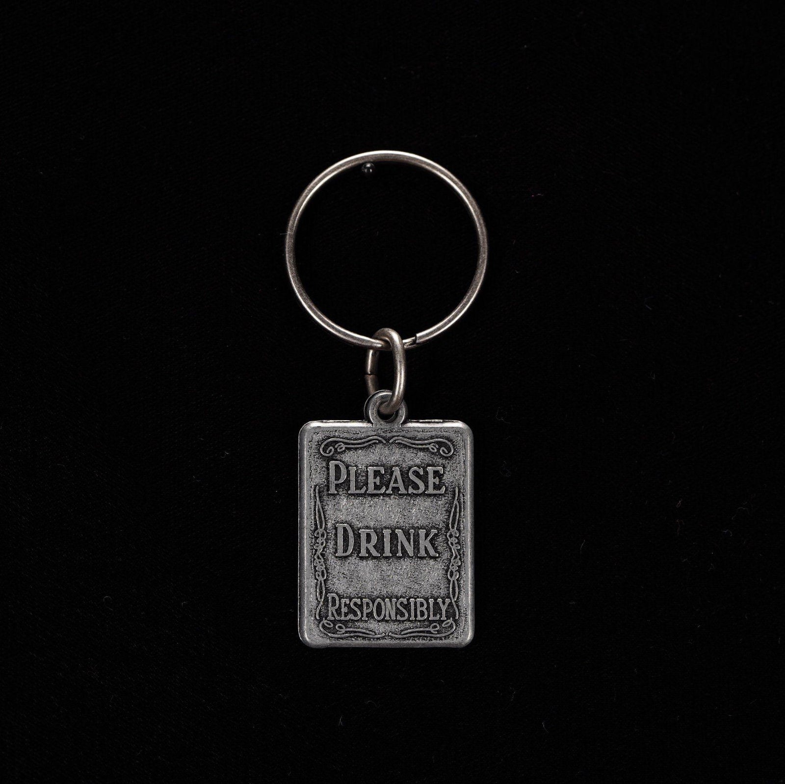 Jack Daniel’s Metal Label Key Ring - The Whiskey Cave