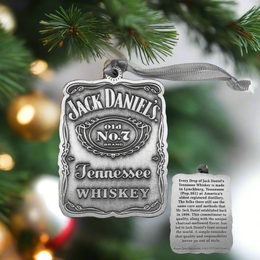 Jack Daniel’s Metal Label Ornament - The Whiskey Cave