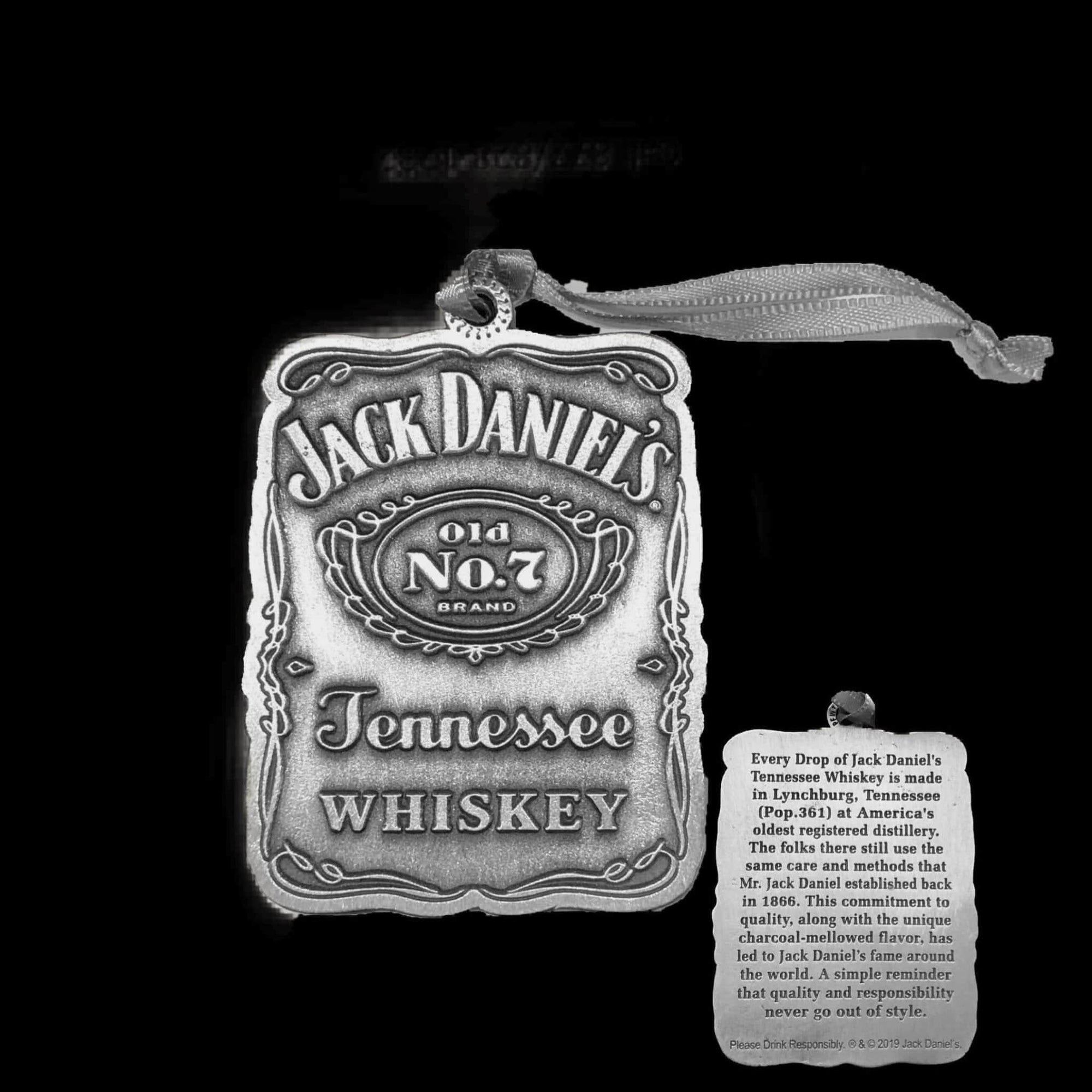 Jack Daniel’s Metal Label Ornament - The Whiskey Cave