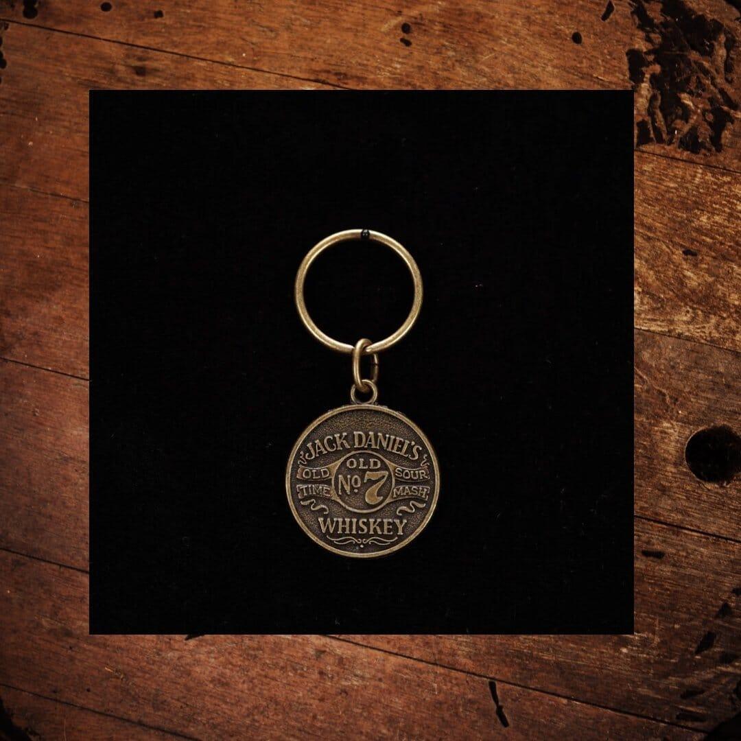 Jack Daniel’s Metal Round Key Ring - The Whiskey Cave