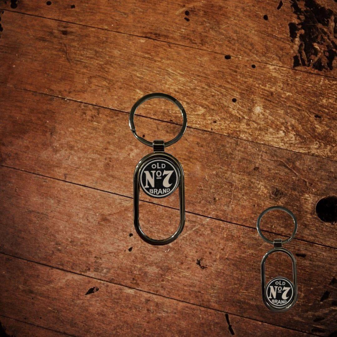 Jack Daniel's Metal Sliding Key Ring - The Whiskey Cave