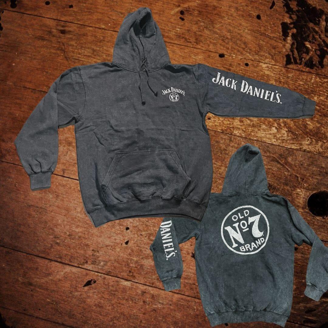 Jack Daniel’s Mineral Wash Gray Hoodie - The Whiskey Cave