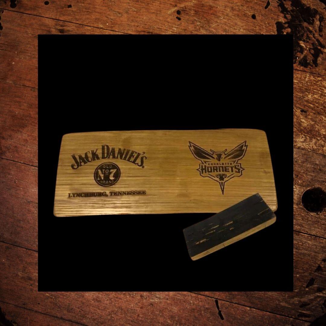 Jack Daniel’s NBA Charlotte Hornets Etched Barrel Stave - The Whiskey Cave