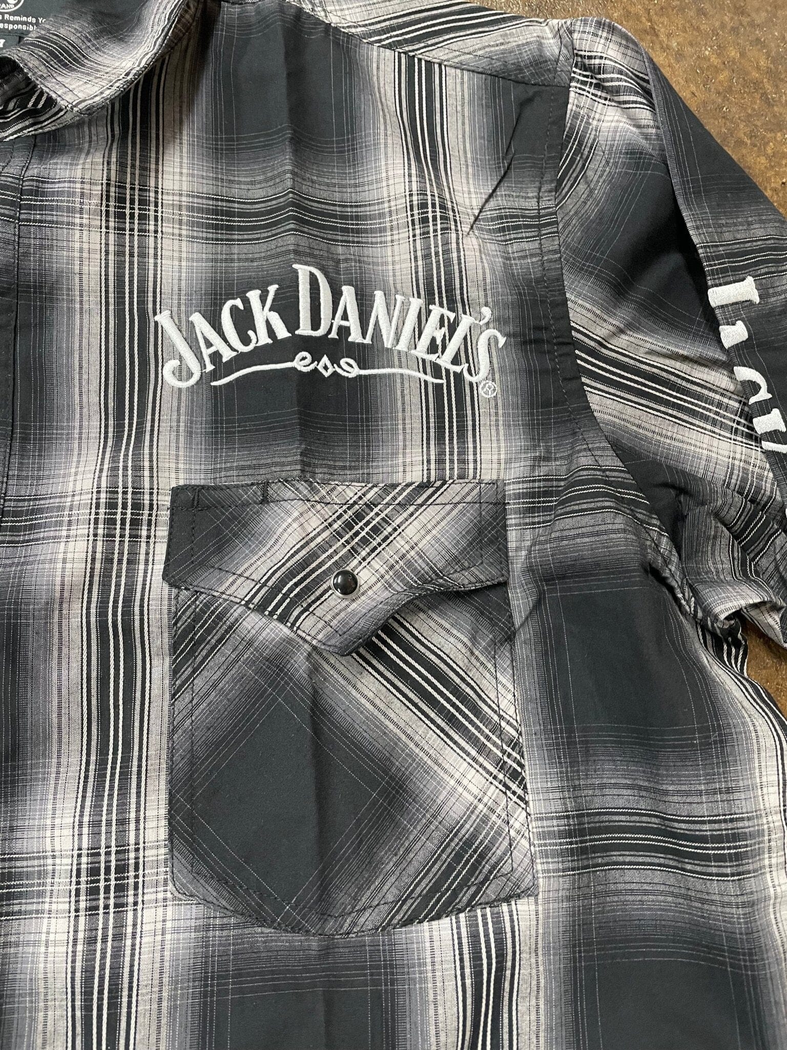 Jack Daniel’s Long Sleeve Plaid Cotton Shirt L