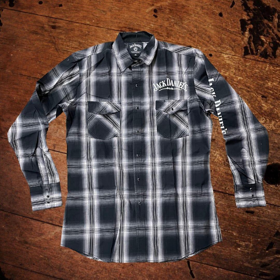 Jack Daniel’s NEW Long Sleeve Plaid Cotton Shirt - The Whiskey Cave