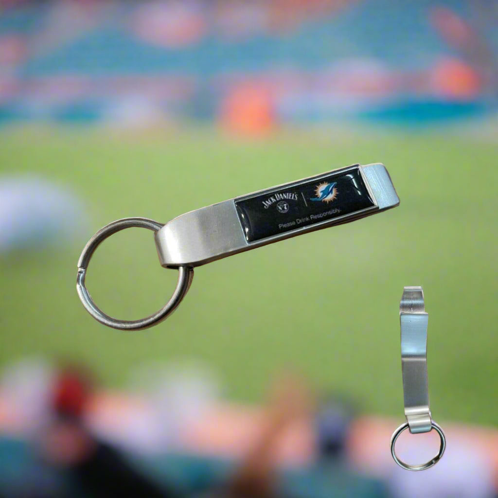 Jack Daniel’s NFL Miami Dolphins Key Ring Bottle Opener - The Whiskey Cave