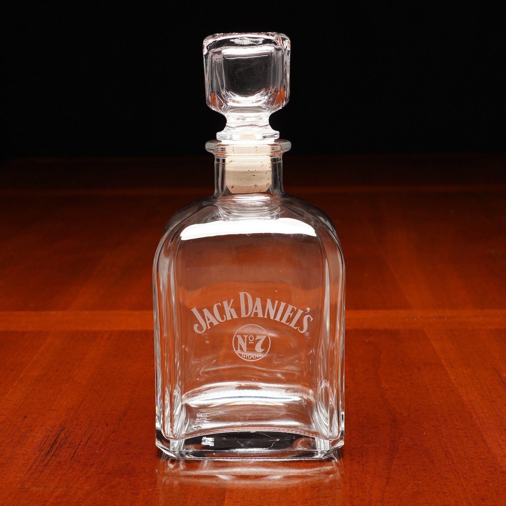 Jack Daniels Old No 7 Etched Decanter - The Whiskey Cave