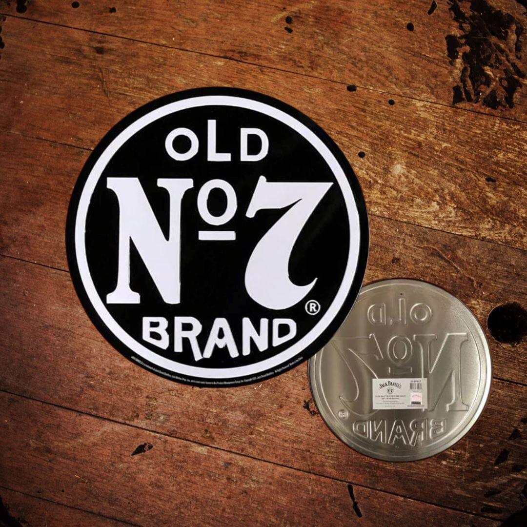 Jack Daniel’s Old No 7 NEW Round Tin Sign - The Whiskey Cave