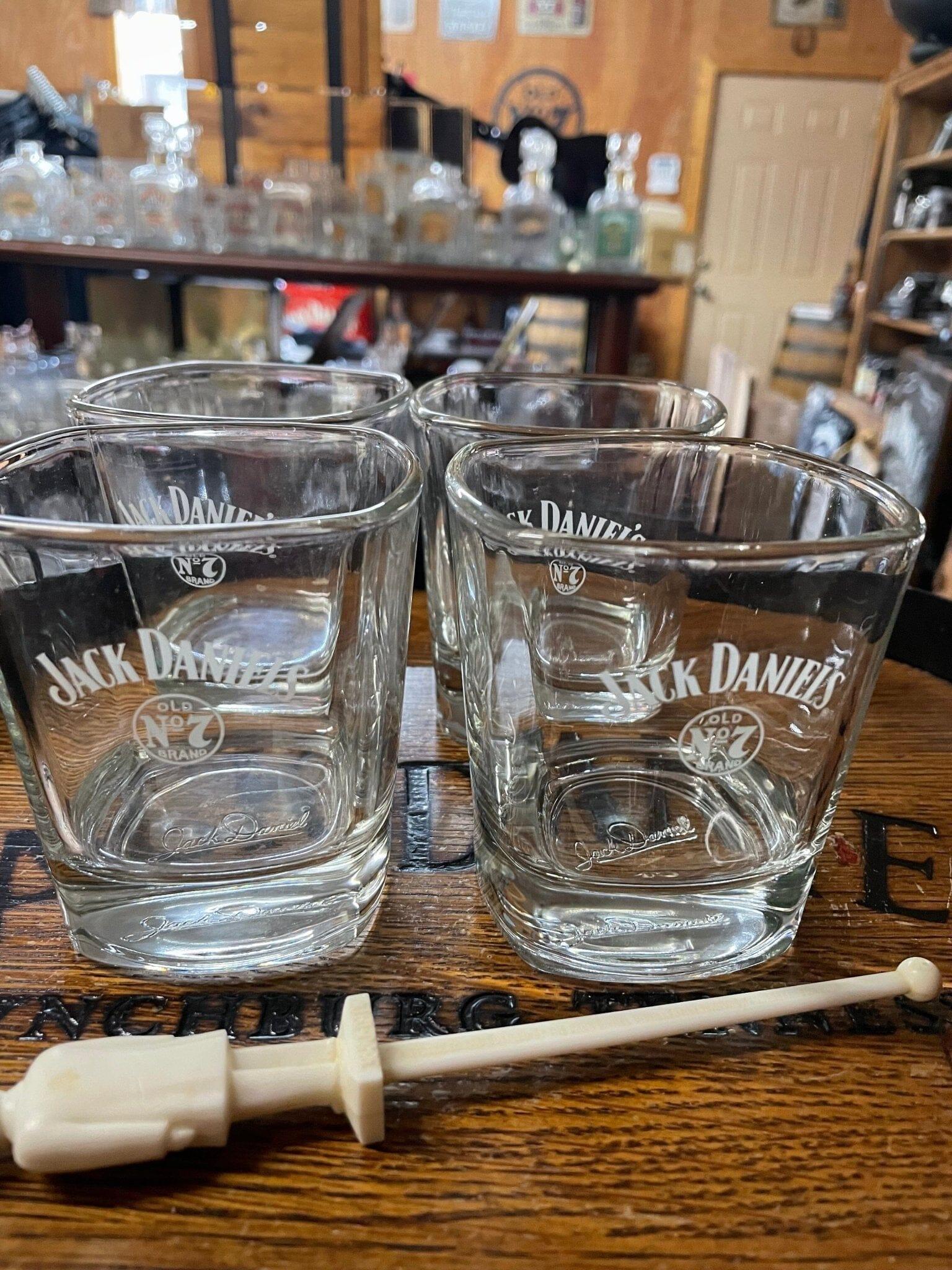 Jack Daniel’s Old No 7 Rocks Glass Embossed Bottom - The Whiskey Cave
