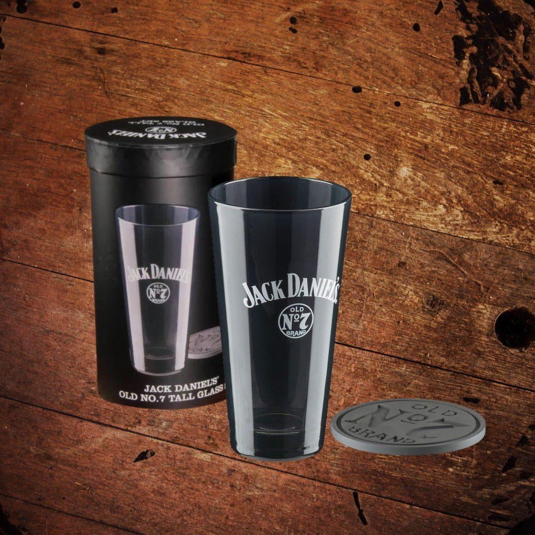 Jack Daniel's Old No 7 Tall Coaster and Glass Set - The Whiskey Cave