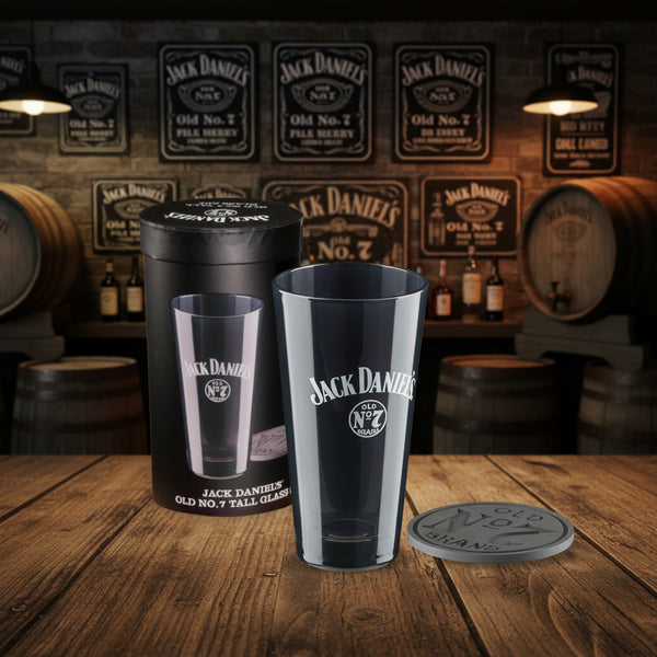 Jack Daniel’s Old No 7 Tall Coaster and Glass Set