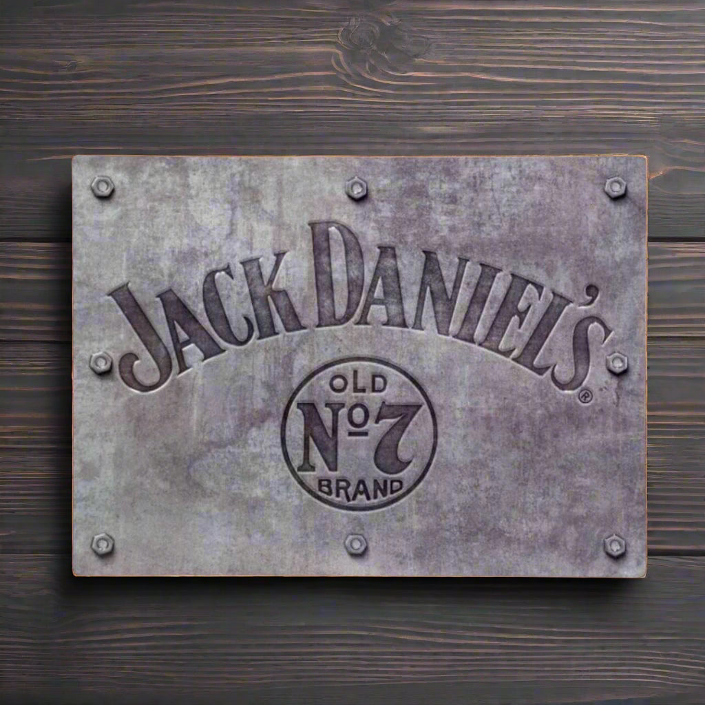 珍品‼️Jack Daniel's 木製　看板 Jack Daniel's Old No 7 Tin Sign - The Whiskey Cave