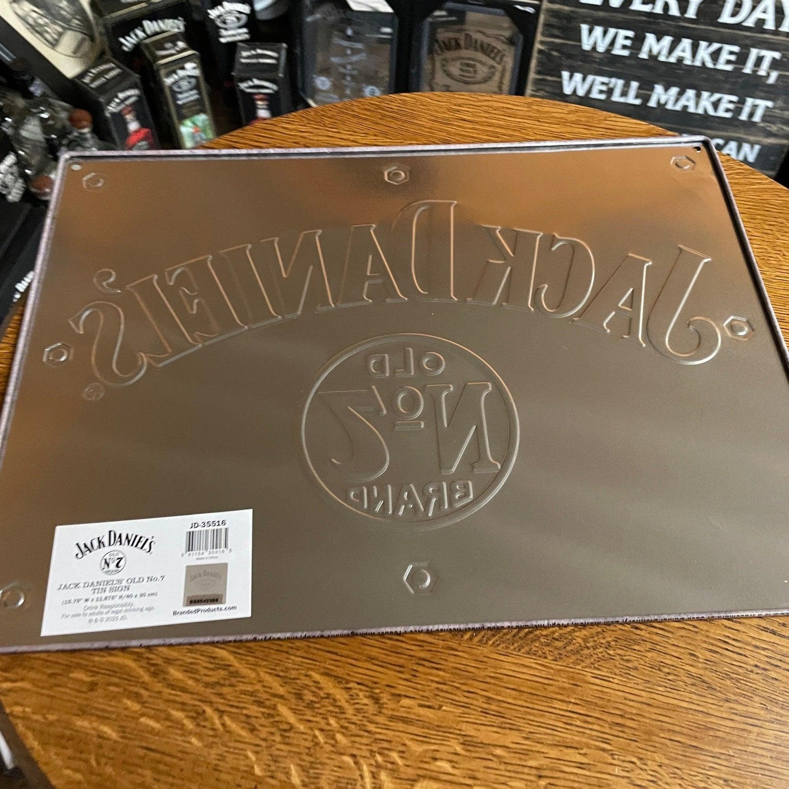 Jack Daniel’s Old No 7 Tin Sign - The Whiskey Cave