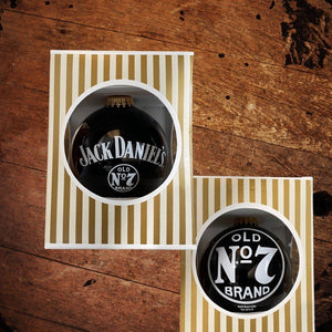 Jack Daniel’s Old No 7 Two Sided Glass Ornament - The Whiskey Cave