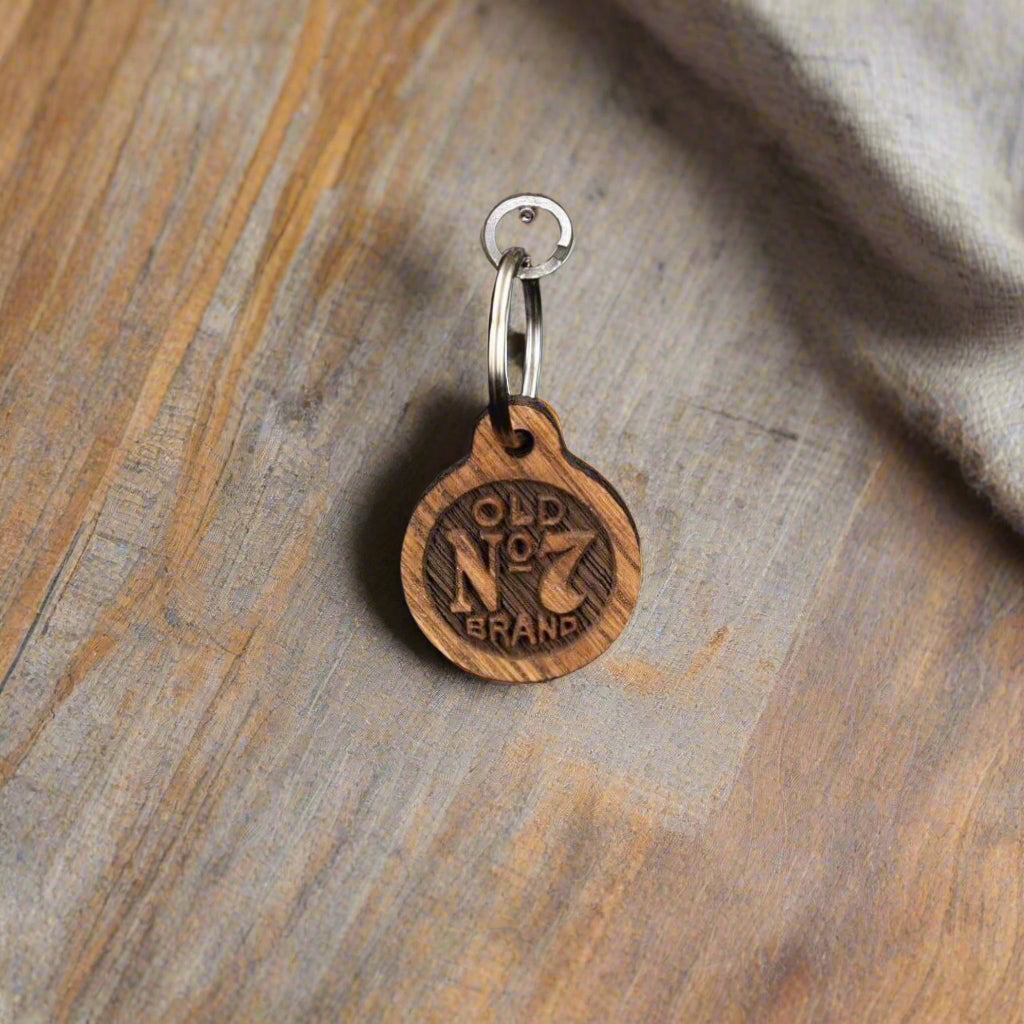 Jack Daniel’s Old No 7 Wood Key Ring - The Whiskey Cave
