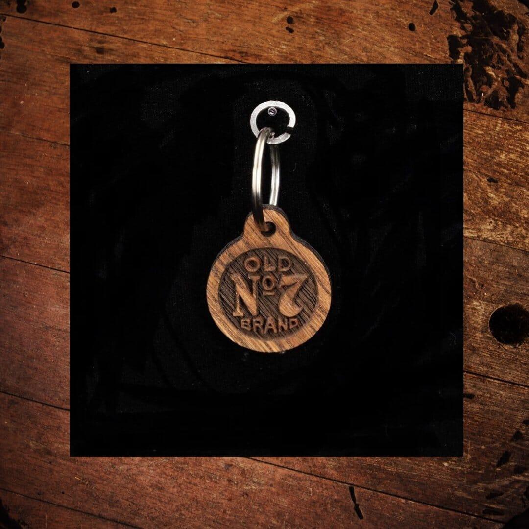 Jack Daniel’s Old No 7 Wood Key Ring - The Whiskey Cave
