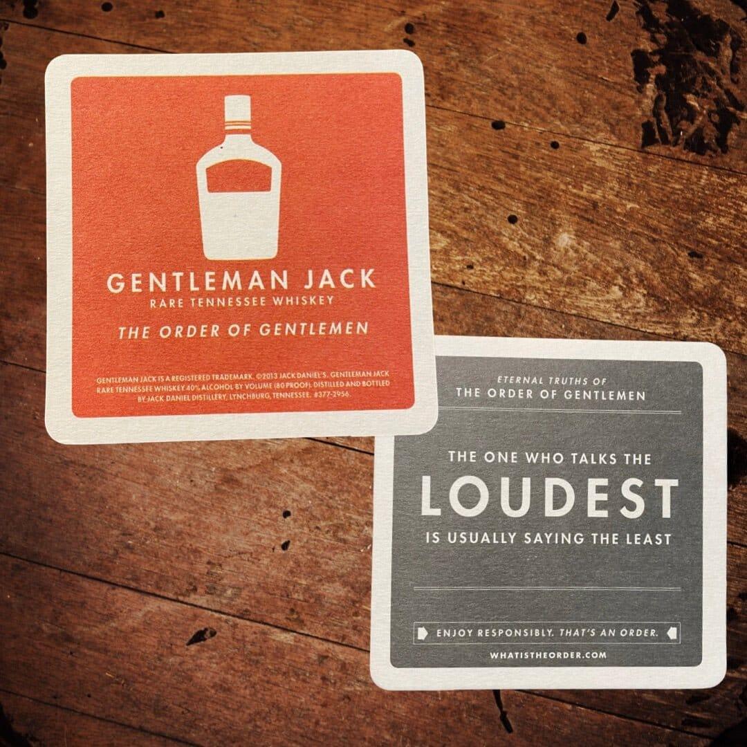 Jack Daniel’s Order of The Gentleman Coaster #2 - The Whiskey Cave