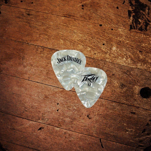 Jack Daniel’s Peavey Pearl White Guitar Pic - The Whiskey Cave