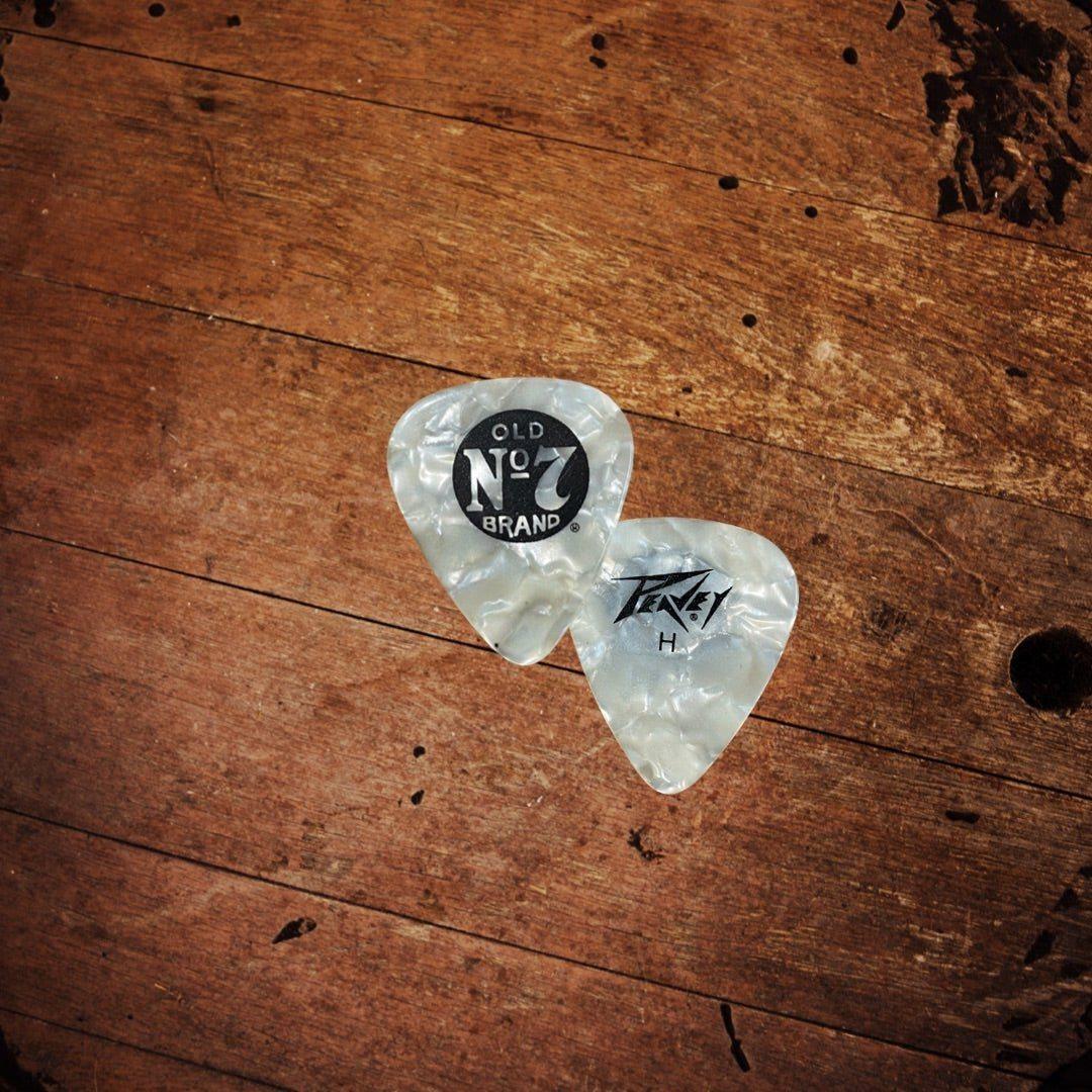 Jack Daniel’s Peavey Pearl White Guitar Pic - The Whiskey Cave