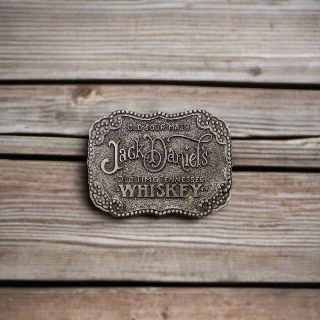 Jack Daniel’s Pewter Look 1980’s Buckle - The Whiskey Cave